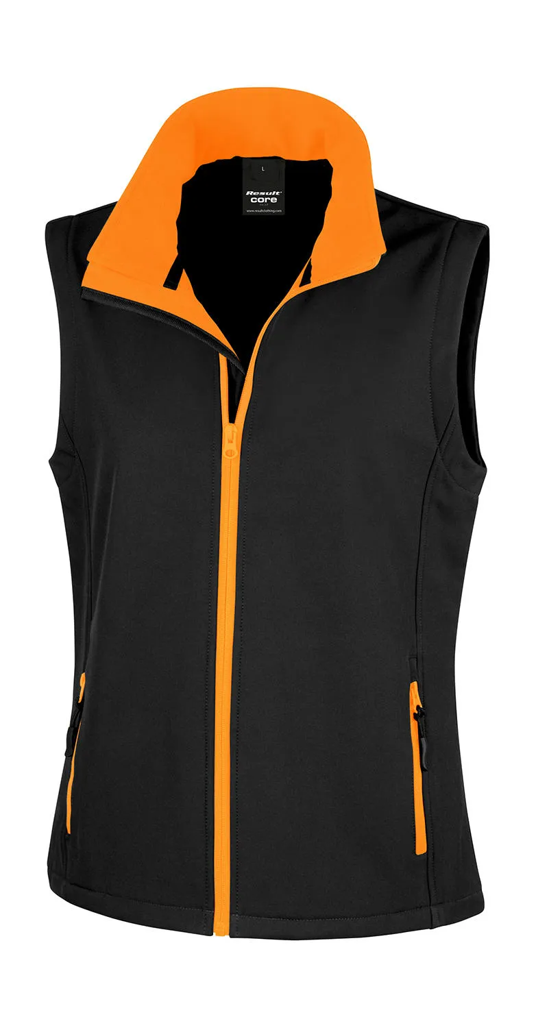 Dames Softshell Bodywarmer Result Printable R232F productfoto