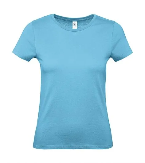 Dames T-shirt B&C E150 TW02T in Dames T-shirt B&C E150 TW02T Turquoise