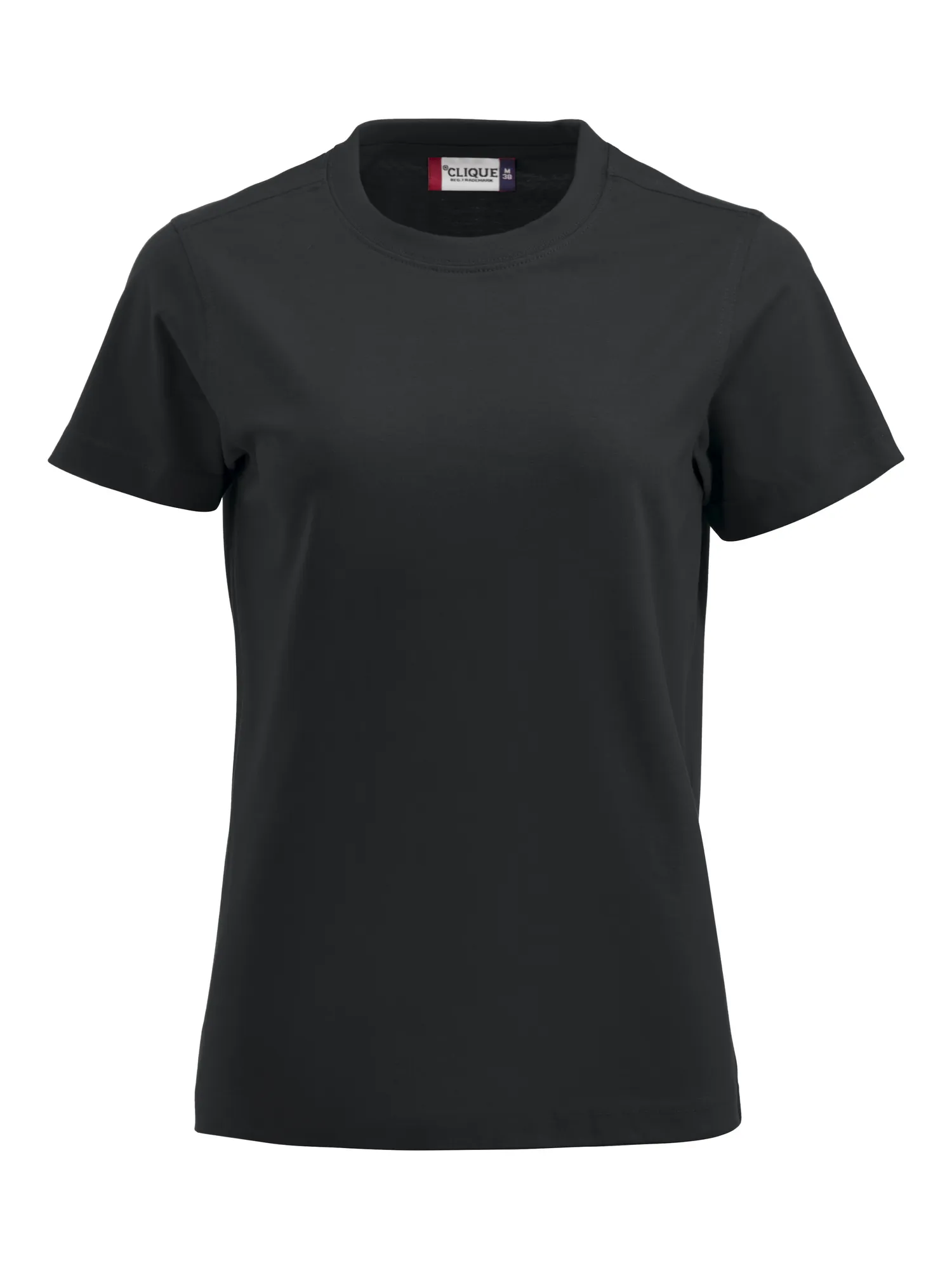 Dames T-shirt Clique Premium-T 029341 in Dames T-shirt Clique Premium-T 029341 - Zwart