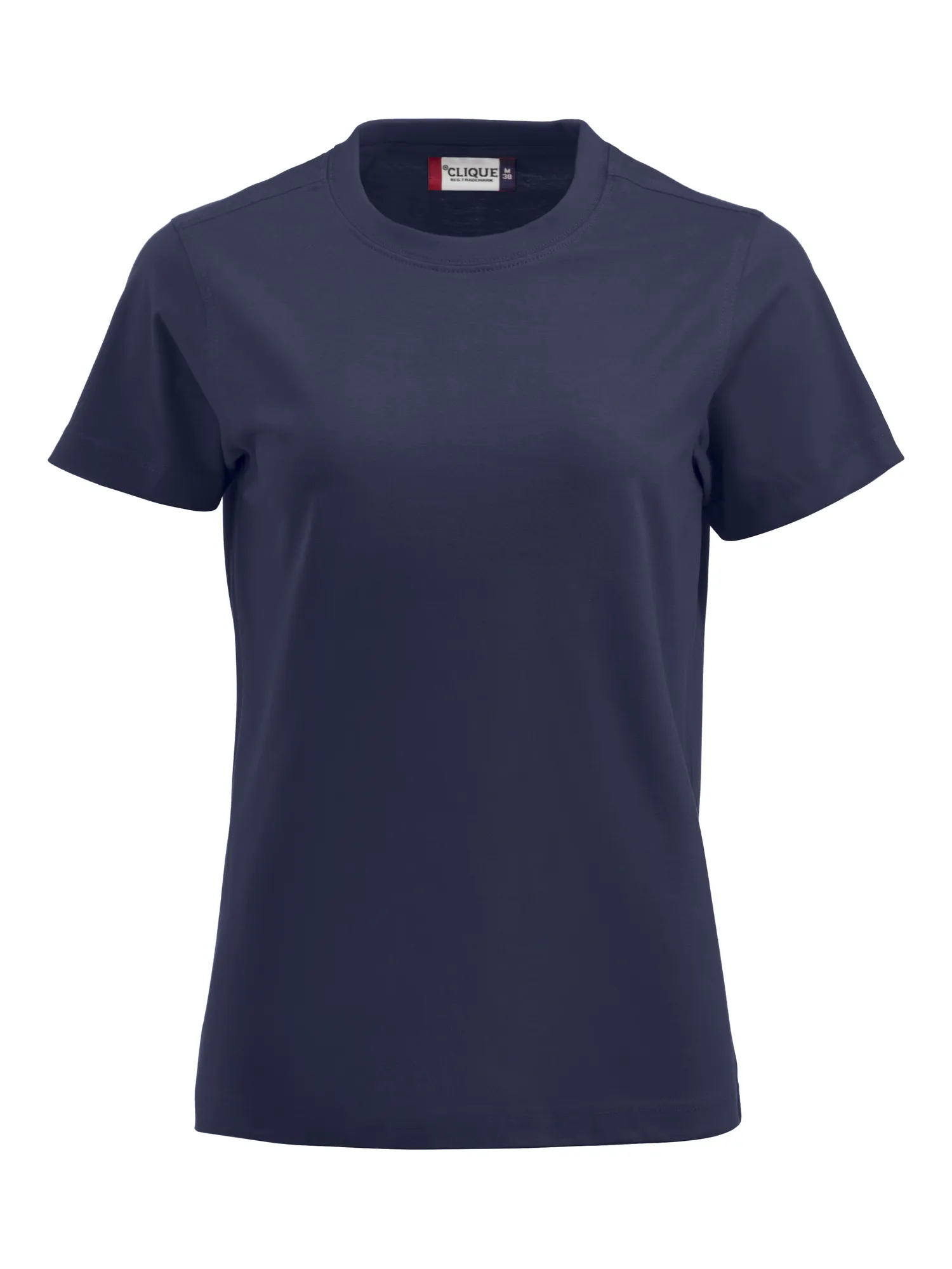 Dames T-shirt Clique Premium-T 029341 in Dames T-shirt Clique Premium-T 029341 - Donker Blauw