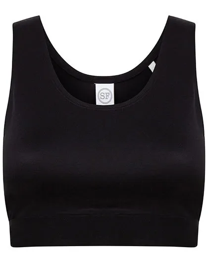Kinder Sportshirt SF clothing Fashion Crop Top SM236 in Kinder Sportshirt SF clothing Fashion Crop Top SM236 - Black-Black