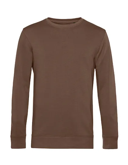 Organische heren Sweater B&C Inspire Crew Neck Sweat WU31B in Organische heren Sweater B&C Inspire Crew Neck Sweat WU31B - Mocha