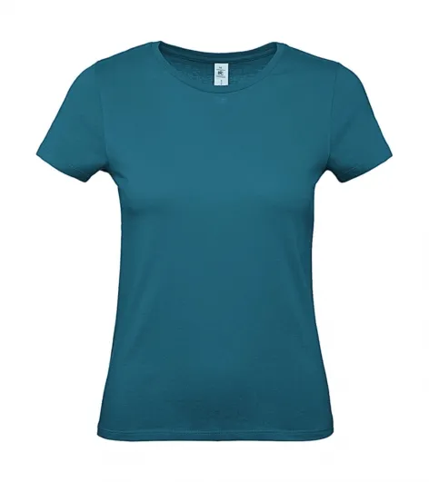 Dames T-shirt B&C E150 TW02T in Dames T-shirt B&C E150 TW02T Diva Blue