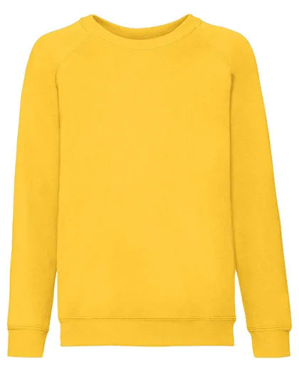 Kinder Sweater Classic Raglan Fruit of the Loom 62-039-0 in Sunflower