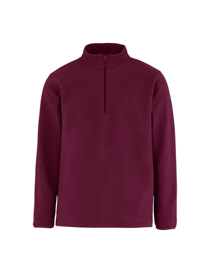 Heren Fleece Sweater Neutral R73603 in Heren Fleece Sweater Neutral R73603 Bordeaux