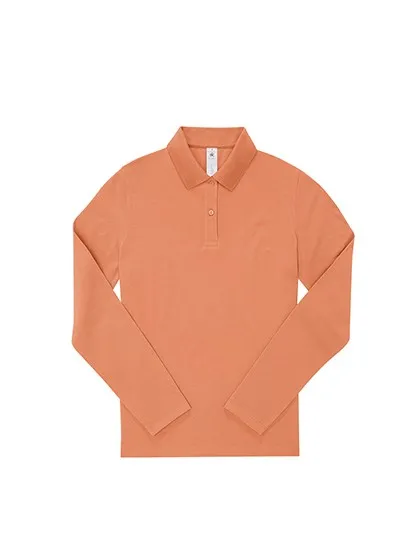 Dames polo B&C My Polo 210 Long Sleeve productfoto