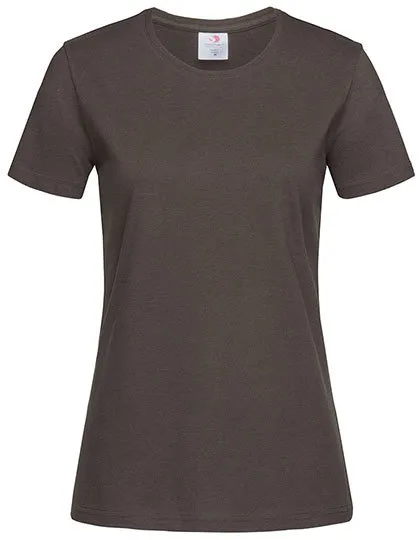 Dames T-shirt Classic-T Fitted Stedman ST2600 in Dames T-shirt Classic-T Fitted Stedman ST2600 - Dark Chocolate