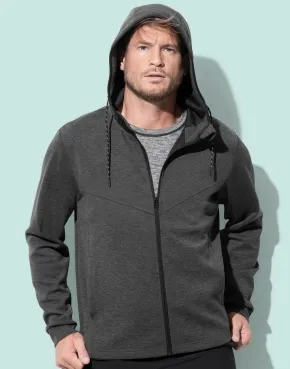 Heren Hoodie met Rits Starworld SW250 productfoto