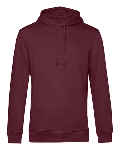Organische Heren Hoodie B&C Inspire hooded WU33B in Organische Heren Hoodie B&C Inspire hooded WU33B - Burgundy