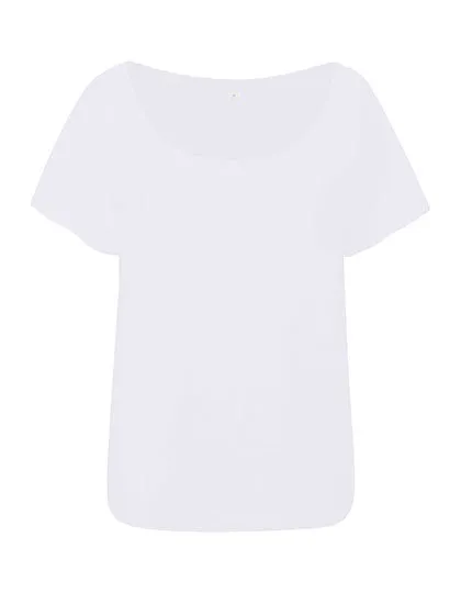 Dames T-shirt Flash Dance Mantis M129 in Dames T-shirt Flash Dance Mantis M129 - White