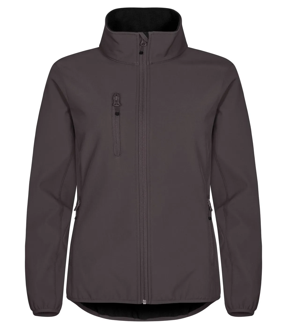 Dames Softshell Jas Clique Classic 0200915 in Dames Softshell Jas Clique Classic 0200915 donker grijs