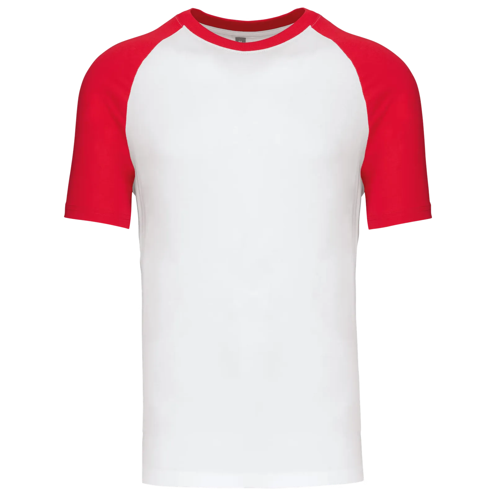 T-shirts Baseball Kariban K330 in T-shirts Baseball Kariban K330 - White / Red