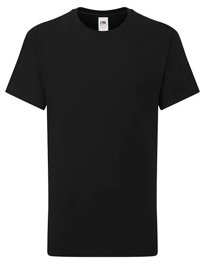 Kinder T-shirt Iconic T fruit of the Loom 61-363-0 in Kinder T-shirt Iconic T fruit of the Loom 61-363-0 - Black