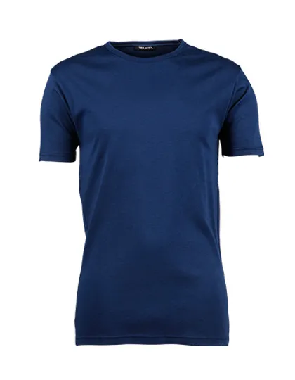 Heren T-shirt Tee Jays Interlock 520 in Mens Interlock T-Shirt Indigo