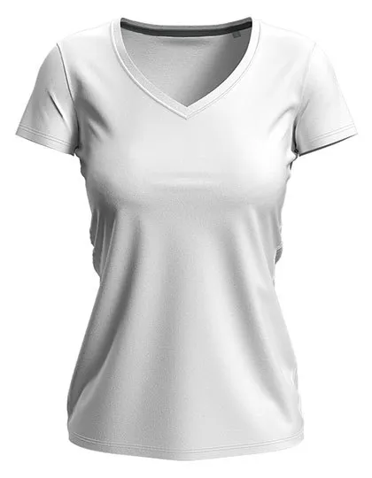 Dames T-shirt V Hals Strech Stedman Claire ST9710 in Dames T-shirt V Hals Strech Stedman Claire ST9710 - White