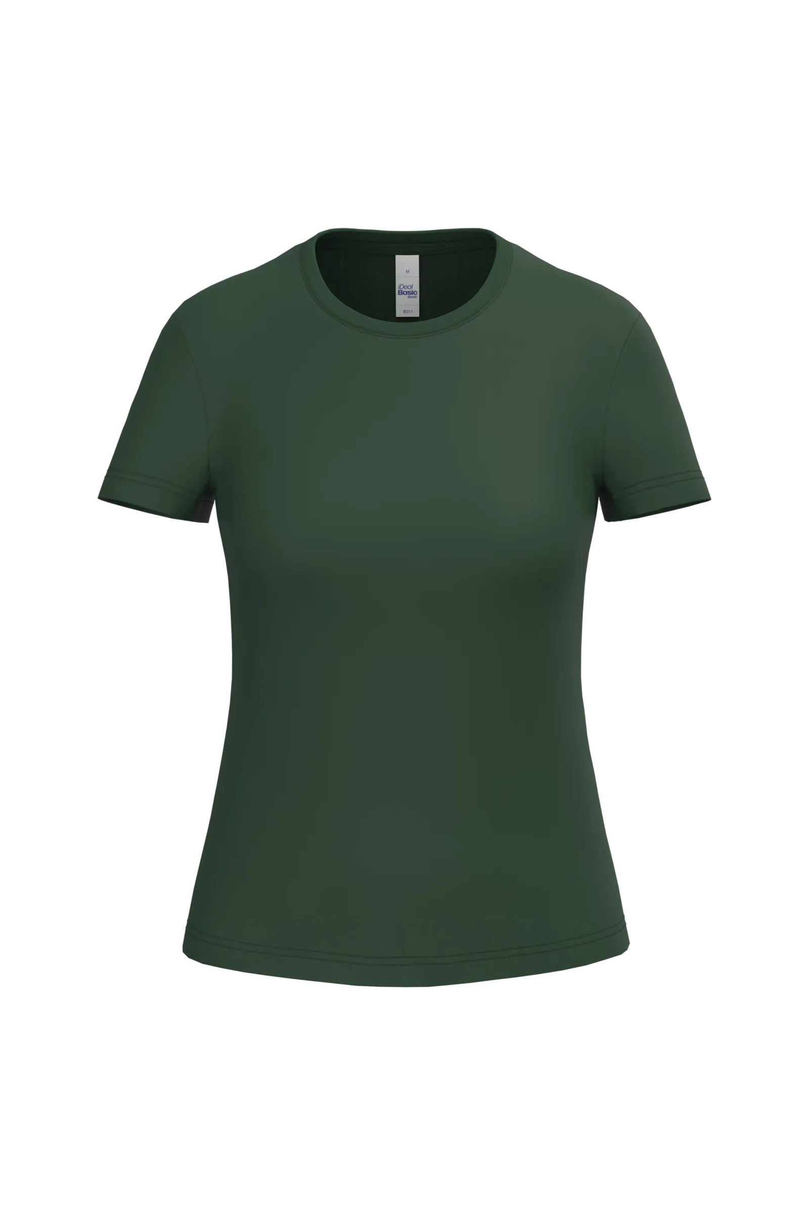Goedkope Dames T-shirt iDeal Basic Brand IB311 in Goedkope Dames T-shirt iDeal Basic Brand IB311 - Forest Green