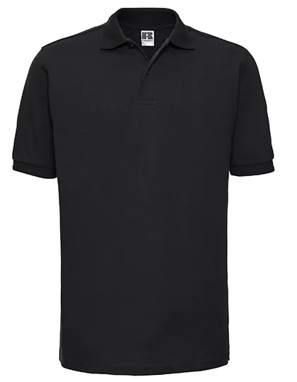 Heren Polo extra groot 5XL en 6XL Russell R-599M-0 in Heren Polo extra groot 5XL en 6XL Russell R-599M-0 Zwart