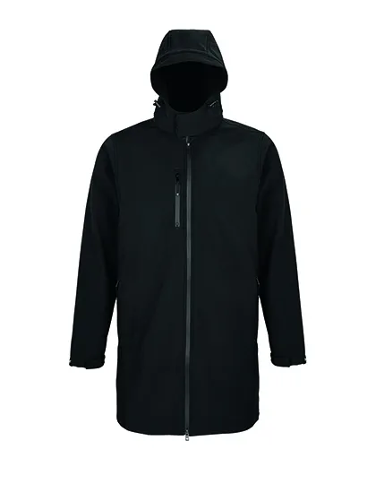 Heren Softshell Jas extra lang NEOBLU 03793 in Heren Softshell Jas extra lang NEOBLU 03793 diep zwart