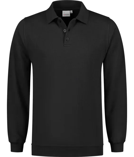 Polo Sweater Santino Robin in Polo Sweater Santino Robin zwart