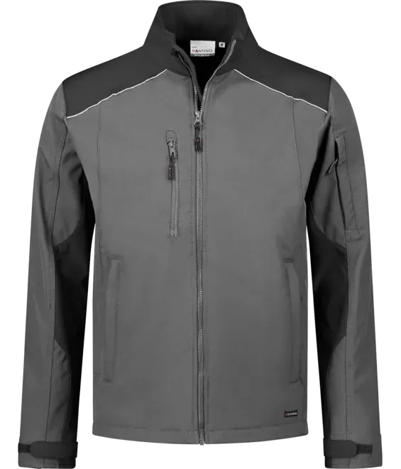 Heren Softshell Jas Santino Tour in Heren Softshell Jas Santino Tour graphite-Black