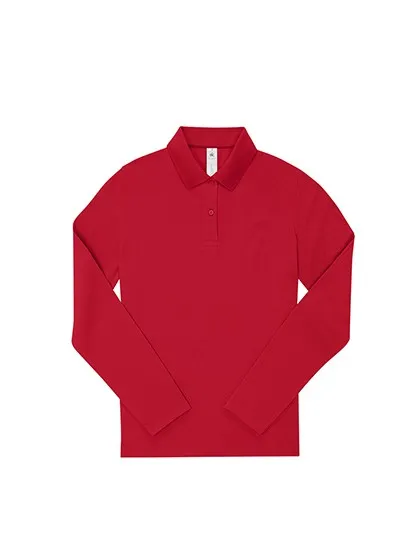 Dames polo B&C My Polo 210 Long Sleeve productfoto