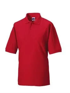 Heren Polo Russell Blended 539M in Polo Blended Farbic Russell 539M classic red