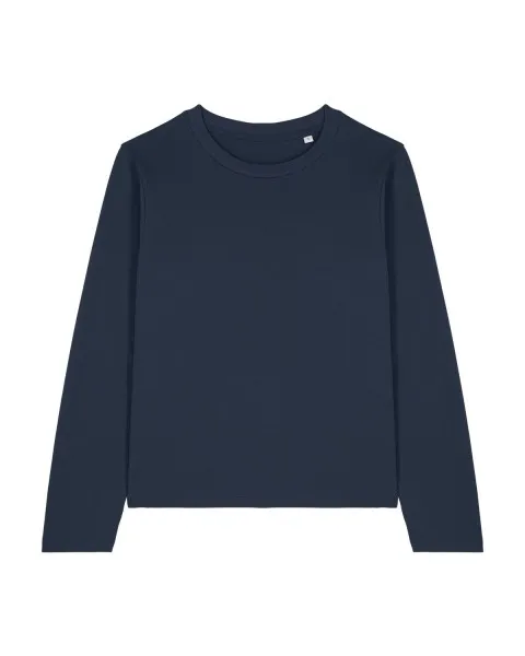 Dames T-shirt Stanley Stella Muser Long Sleeve in French Navy