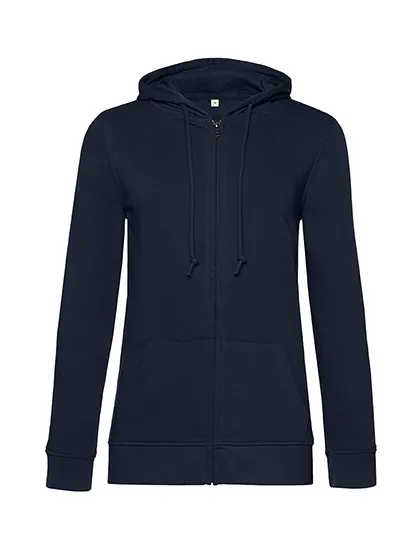 Organische Dames Hoodie met rits B&C Inspire Zipped WW36B in Organische Dames Hoodie met rits B&C Inspire Zipped WW36B - Navy Blue