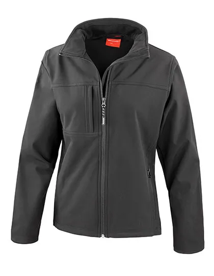 Dames Softshell Jas Result Classic R121F in Dames Softshell Jas Result Classic R121F Black