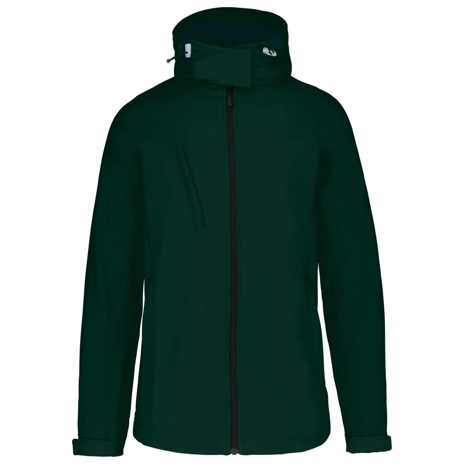 Dames Softshell jas hooded Kariban K414 in Dames Softshell jas hooded Kariban K414 BOTTLE GREEN