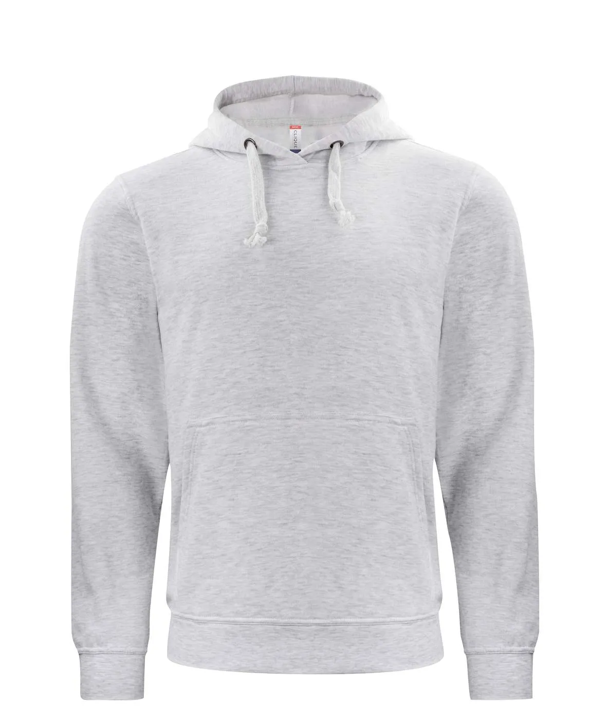 Heren Hoodie Basic Clique 021031 in Heren Hoodie Basic Clique 021031 - Ash