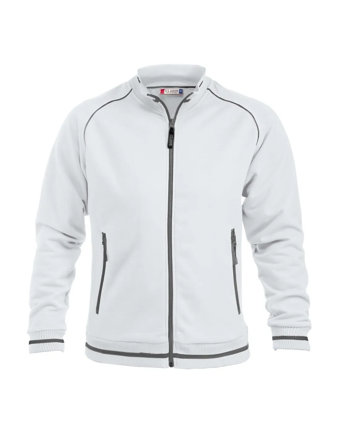 Heren Sweat jacket Clique Craig 021053 in Heren Sweat jacket Clique Craig 021053 wit