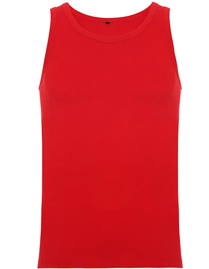 Heren Tanktop TEXAS Roly CA6545 in Heren Tanktop TEXAS Roly CA6545 - Red
