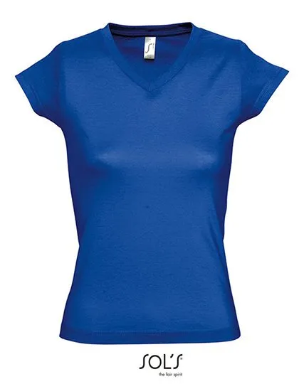 Dames  T-shirt Sols V-Neck Victory 11388 in Dames  T-shirt Sols V-Neck Victory 11388 - Royal Blue