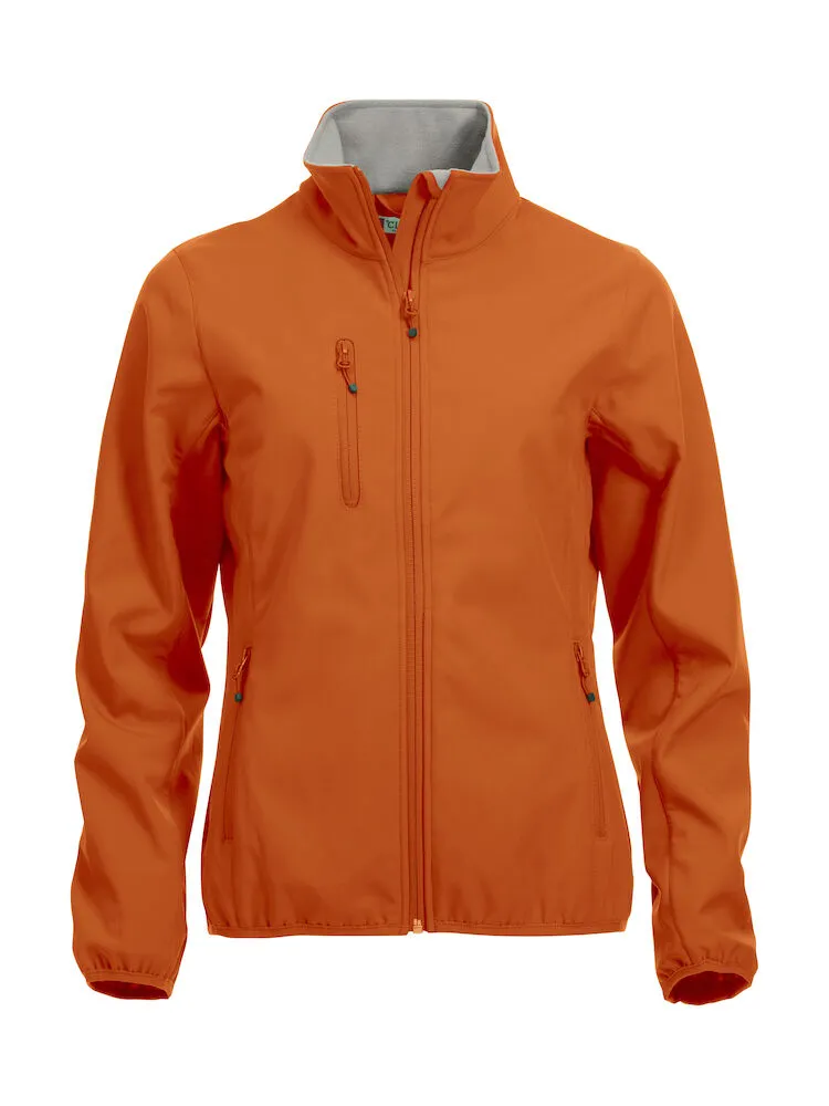 Dames Softshell Jas Clique Basic 020915 in Diep Oranje