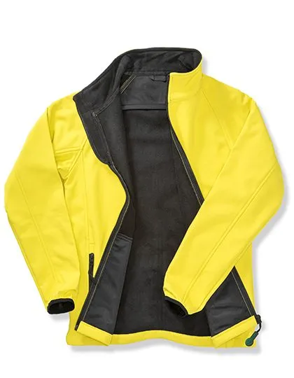Dames Softshell Jas Result R231F in Dames Softshell Jas Result R231F Yellow/Black