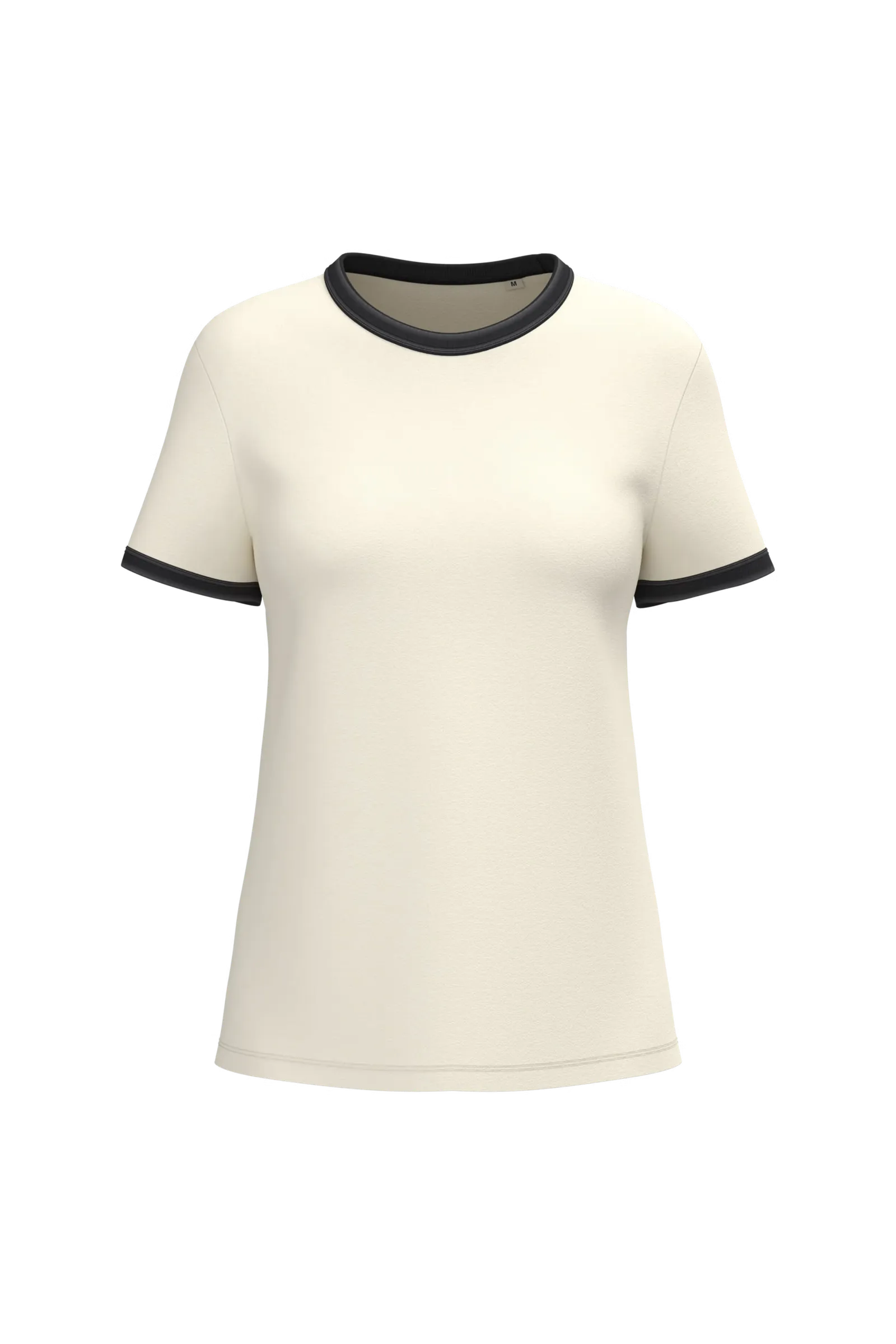 Dames Ringer T-Shirt Native Spirit Ecologisch NS361 in Dames Ringer T-Shirt Native Spirit Ecologisch NS361 IVORY-WASHED BLACK