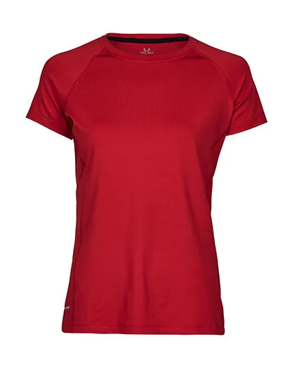 Dames Sportshirt Tee Jays 7021 in Dames Sportshirt Tee Jays 7021 - Red