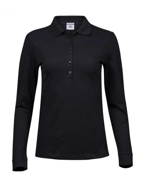 Dames Polo Lange Mouw Stretch Tee Jays 146 productfoto