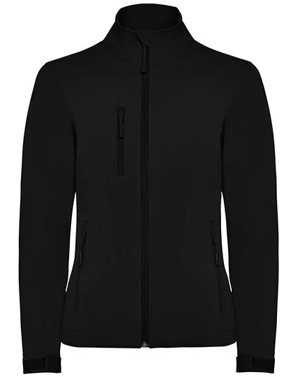 Dames Softshell Jas Nebraska Roly SS6437 in Zwart