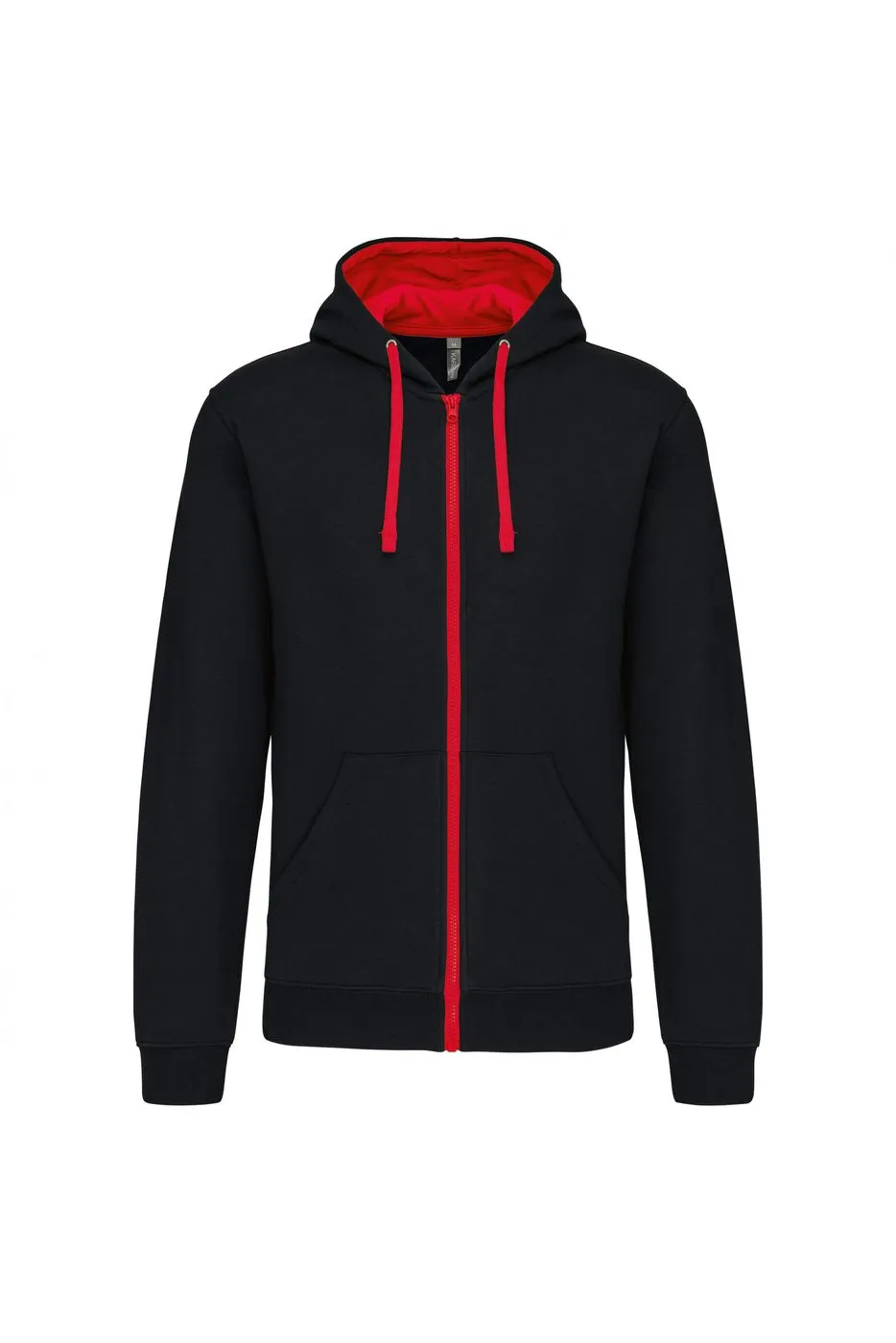 Heren Hoodie met rits Kariban K466 productfoto