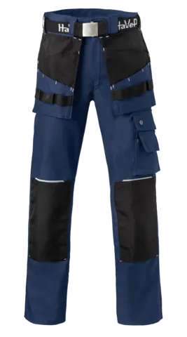 Havep Werkbroek Basic 8730 in Havep Werkbroek Basic 8730 indigo blauw-zwart-zilvergrijs