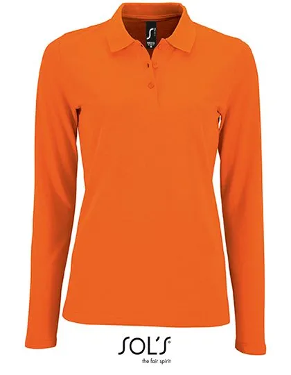 Dames Polo Lange Mouw Sol's 02083 productfoto