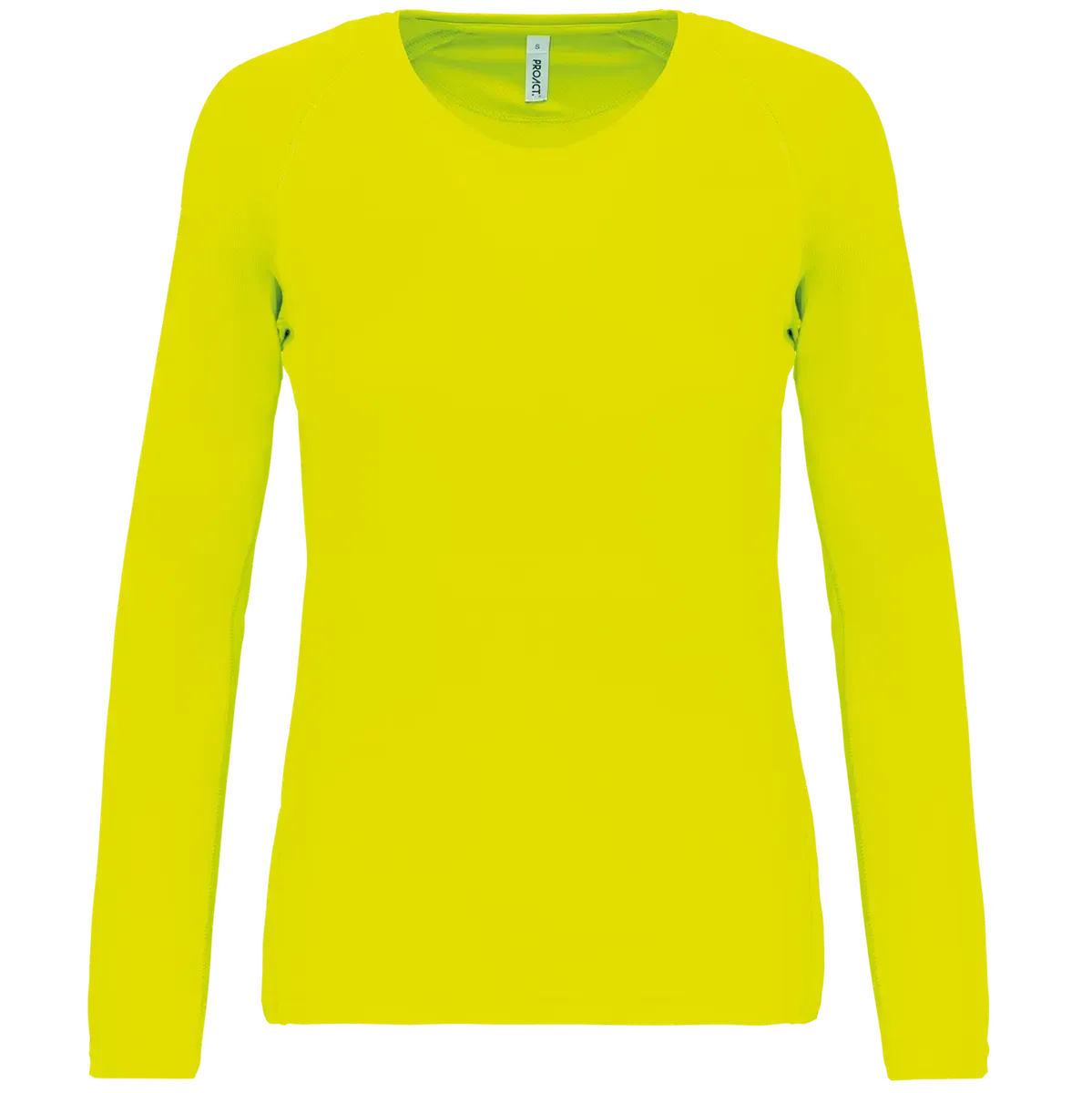 Dames Sportshirt Proact LS PA444 in Dames Sportshirt Proact LS PA444 - Fluor Yellow