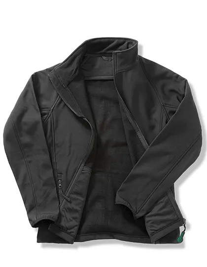 Dames Softshell Jas Result R231F in Dames Softshell Jas Result R231F Black/Black