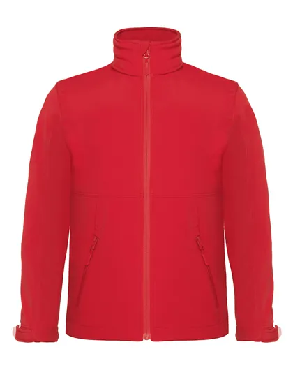 Kinder Softshell Jas Hoodie B&C JK969 in Kinder Softshell Jas Hoodie B&C JK969 rood