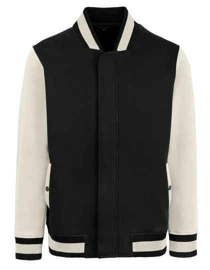 Baseball Jacket HRM Premium 709 in Baseball Jacket HRM Premium 709 - zwart-Off White
