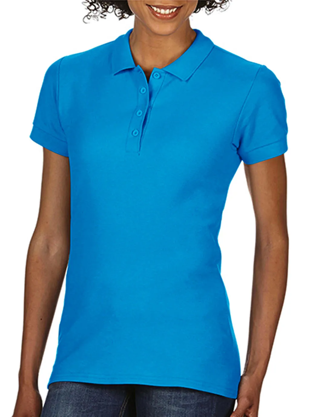 Dames Polo Gildan Softstyle 64800L productfoto