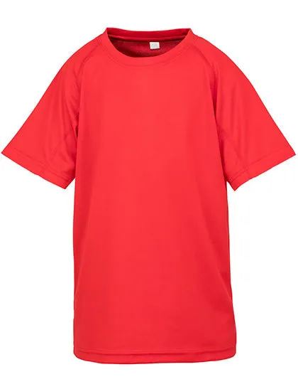 Kinder Sportshirt Spiro Aircool Tee S287J in Kinder Sportshirt Spiro Aircool Tee S287J - Red