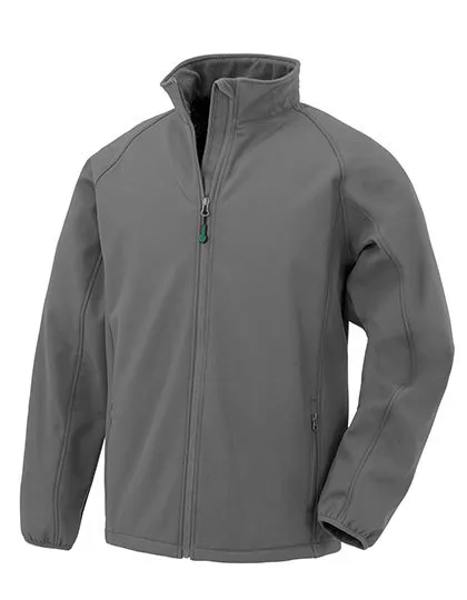 Heren Softshell Jas Result Recycled R901M in Heren Softshell Jas Result Recycled R901M workguard grey